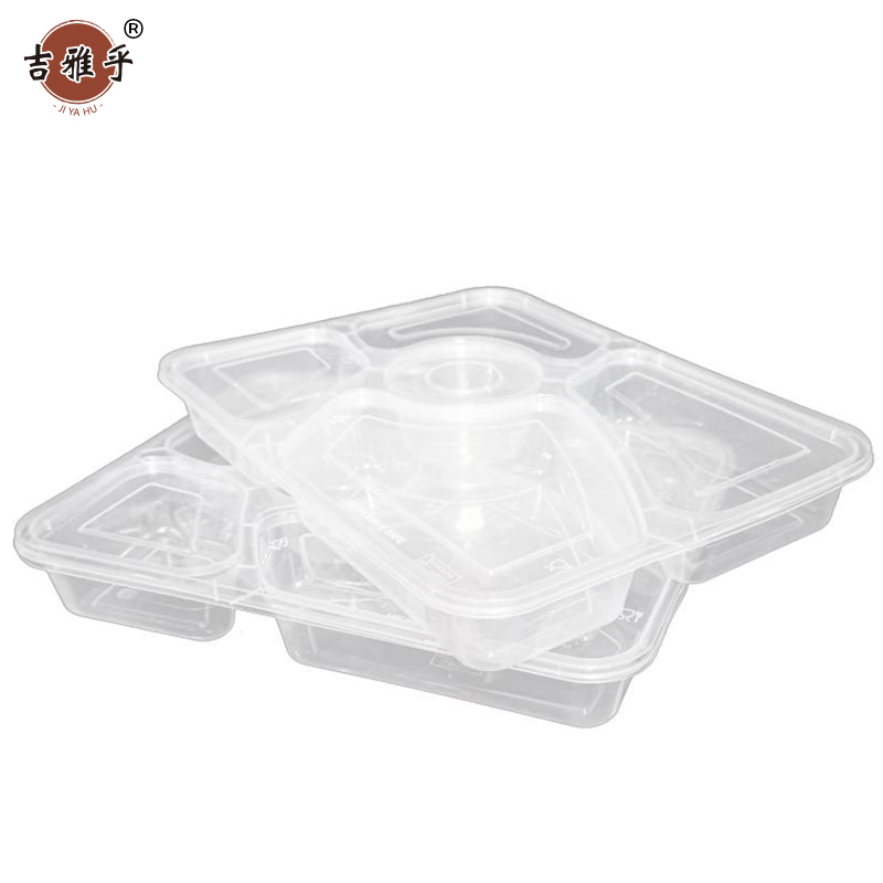 吉雅乎 五格餐盒 150个/箱高清大图