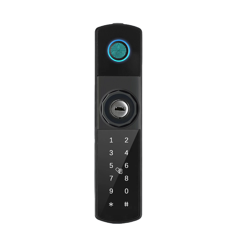 铁渝源 指纹刷卡密码智能锁 GT-K8 把高清大图