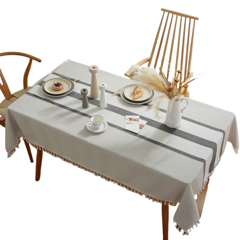 铭思沃棉麻桌布140*240cm张高清大图