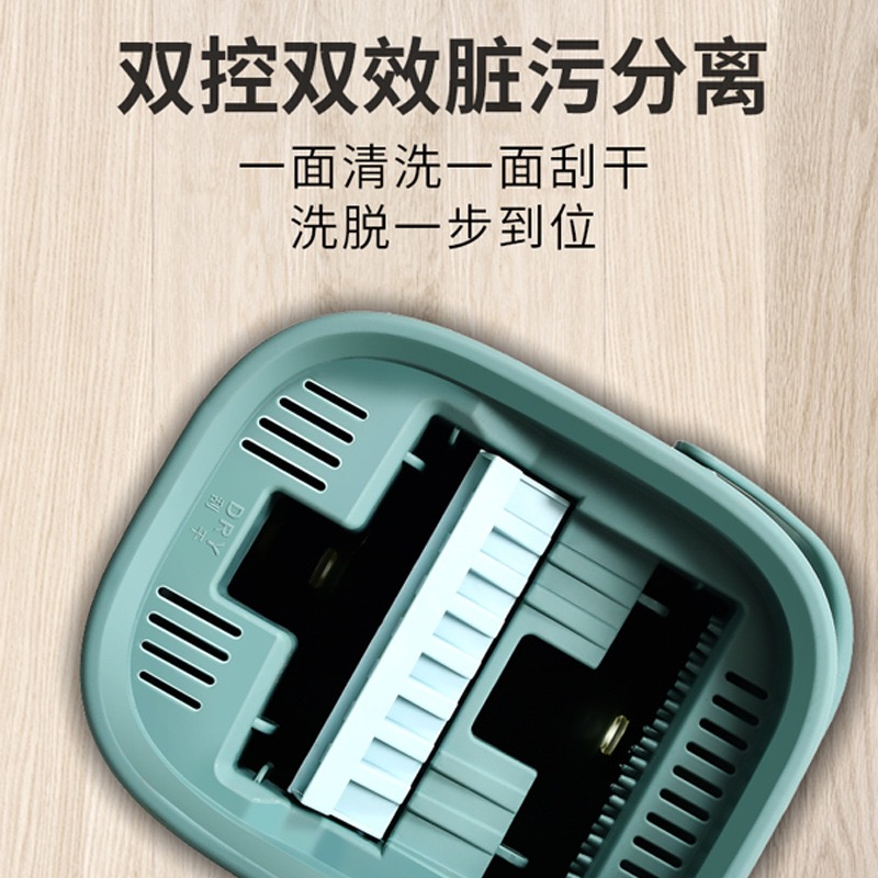 拖把免手洗家用一拖净刮刮乐平板拖把抖音懒人拖布替换布自动脱水高清大图