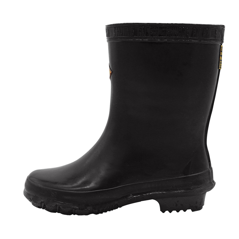 双安20kv绝缘靴电工防触电雨靴耐磨防滑中筒橡胶靴黑色43码