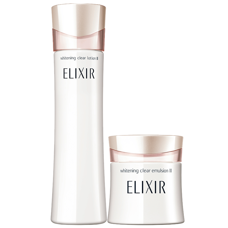 资生堂ELIXIR怡丽丝尔水乳套装 纯肌净白水乳170ml+45g(丰润型)图片
