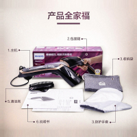 飞利浦(PHILIPS)挂烫机 便携手持式蒸汽熨烫机 旅游 家用迷你型挂式电熨斗熨烫刷 炫酷黑 GC362 -1300
