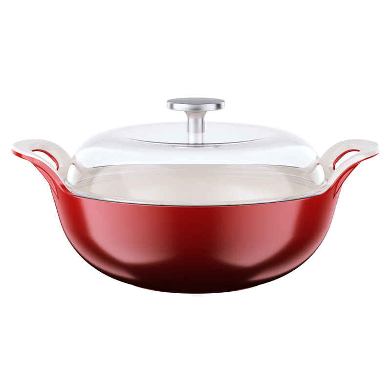 MACAIIROOS迈卡罗 元宝臻彩珐琅锅MC-T22T4 (红色)