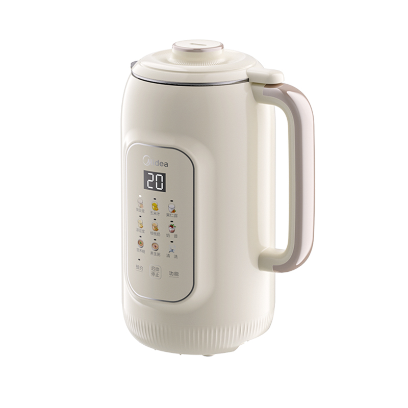 美的(Midea)豆浆机破壁机家用全自动小型1人3人免煮0.8-1.35L容量安睡舱轻音降噪DJ13B-DG05高清大图