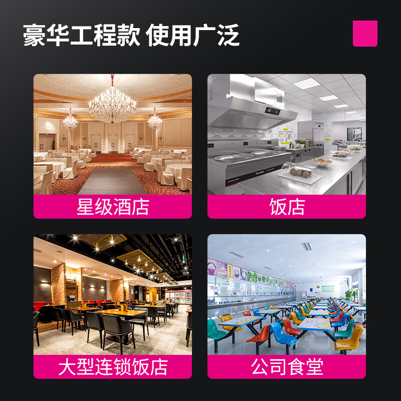 乐创(lecon)商用大锅灶燃气201材质单头电磁炉灶天然液化气可定制工程 LC-J-DG800高清大图