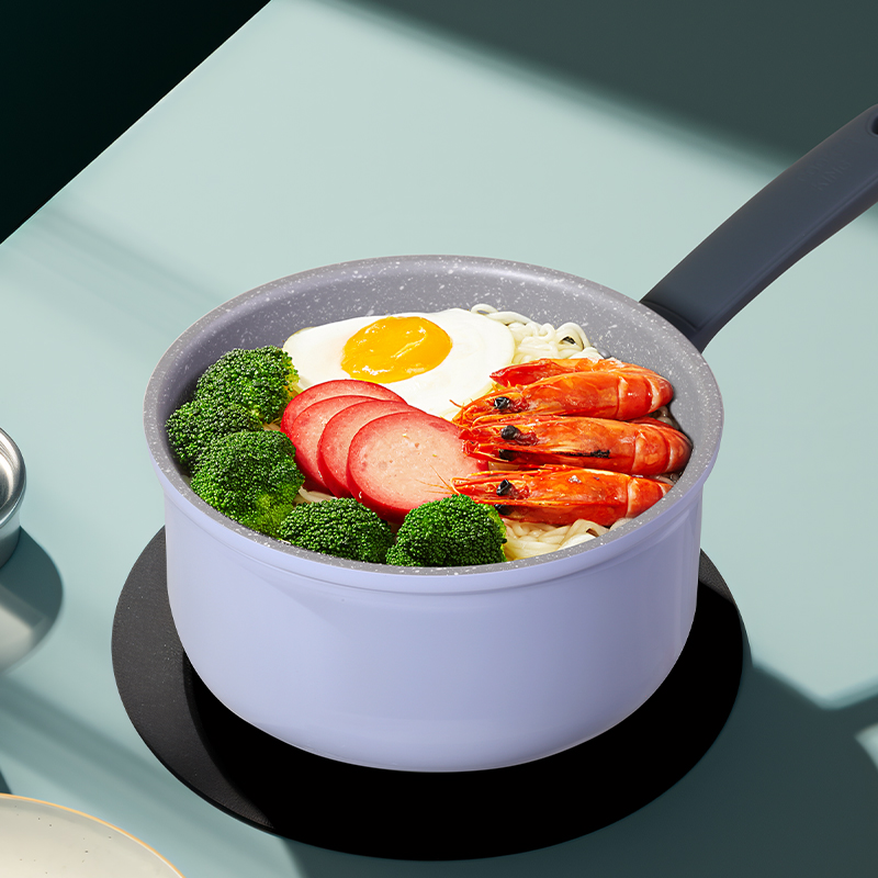 炊大皇 (COOKER KING) 匠紫系列 麦饭石奶锅18cm JZ18NG