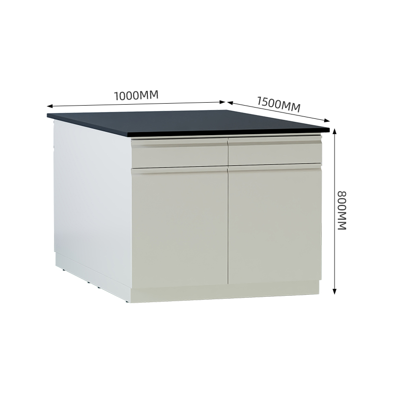 臻远 ZY5052705 实验台实验室 工作台实验桌操作台 全钢暖白1米中央台高清大图