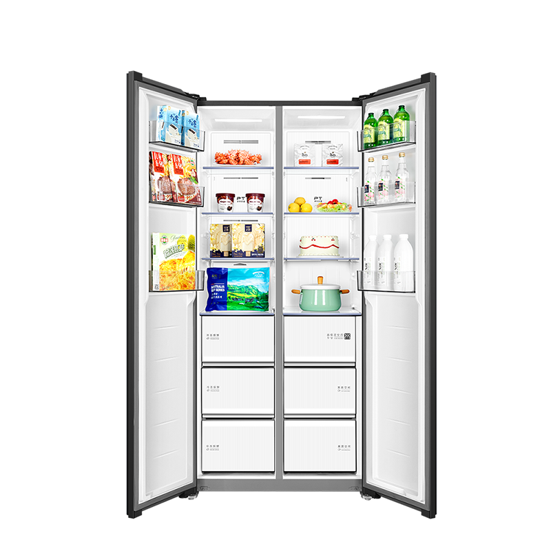 美的冰箱BCD-539WUKGPZM云海灰高清大图