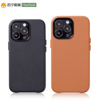 Yesfeel官配苹果13promax手机壳素皮iPhone13pro保护套皮革防摔女男款高端12原装正品网红同款min