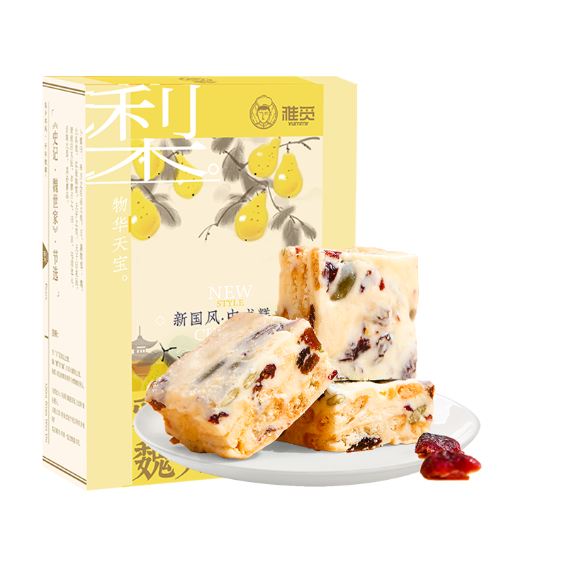 雅觅 冻干秋梨综合 雪花酥 300g/盒高清大图