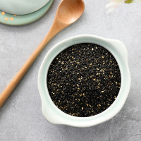 十月稻田熟黑芝麻500g搭熟白芝麻五谷杂粮粗粮免洗即食烘焙