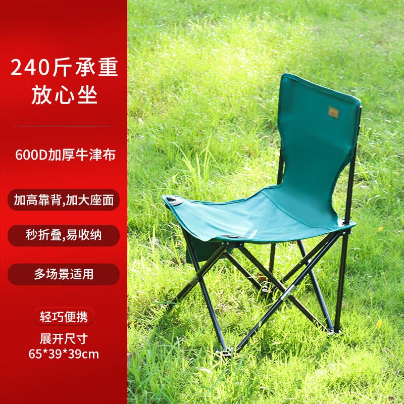 飞图乐FTLY CDY0301苍松绿折叠椅 中号高清大图