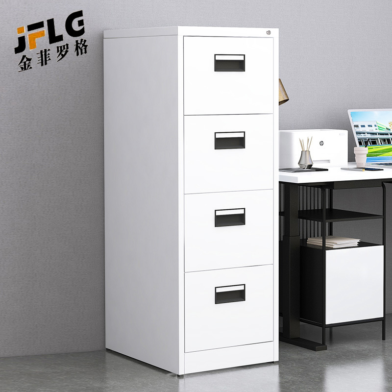 苏宁 金菲罗格 办公家具 档案资料文件挂捞柜 黑拉手四斗卡箱高清大图