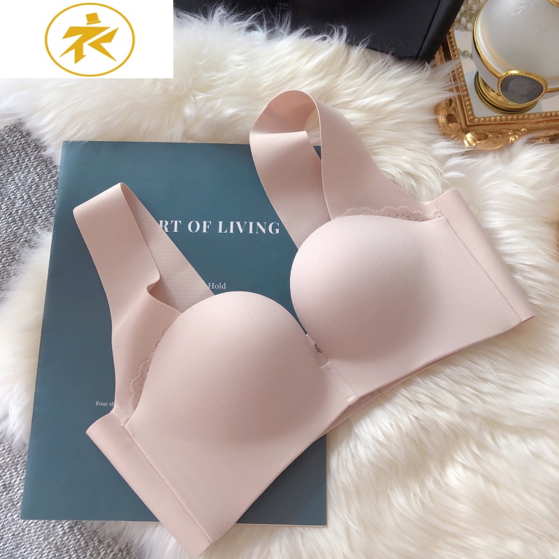轻薄u型薄杯半球杯上托小胸聚拢无钢圈不空杯宽肩带不勒内衣文胸胸罩