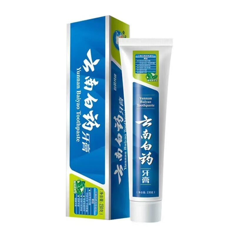 云南白药 牙膏薄荷香型230g清新口气