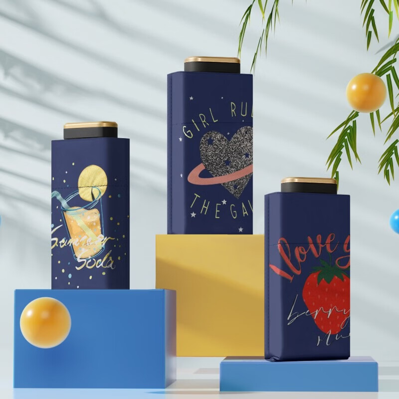 美度(MAYDU)六折防晒防紫外线折叠伞女遮阳伞UPF50晴雨伞两用M6116