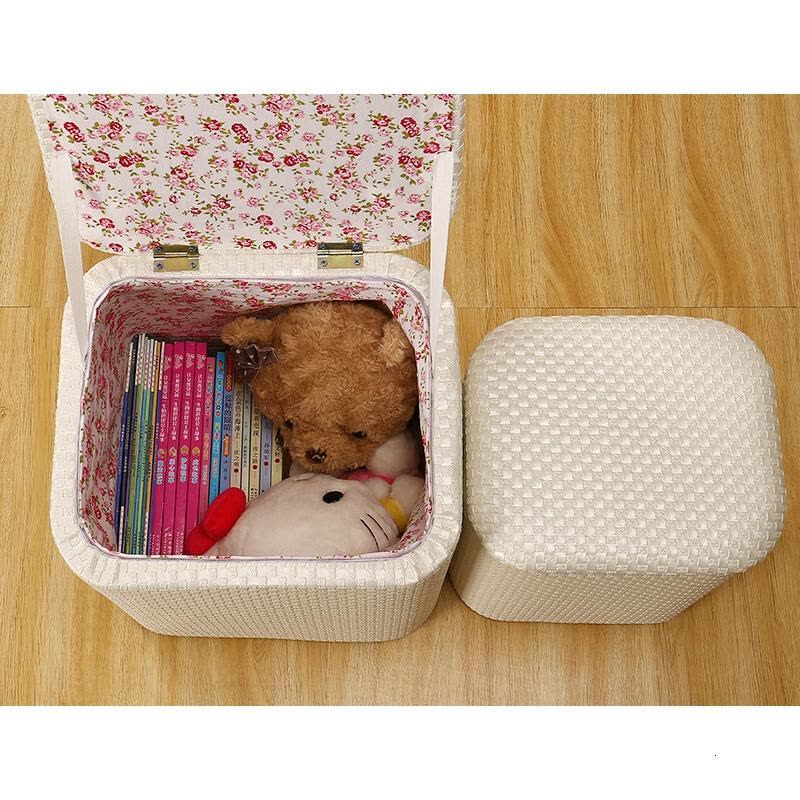 多功能收纳凳子可坐家用现代简约实木换鞋凳皮布艺沙储物凳耐脏席色(皮艺)图片