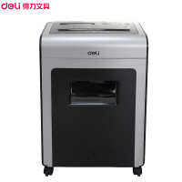 得力(deli)9914碎纸机 单次可碎10张 21L大容量 5级保密 黑色 净化器一体机多功能商务办公粉碎机
