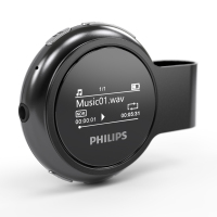 飞利浦(PHILIPS)SA5608 运动计步MP3音乐播放器HIFI无损学生迷你可爱随身听学生英语听力学习 黑色