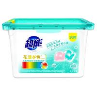 超能花漾护色洗衣凝珠(180g+240g)36颗大小珠灵活洗衣天然椰子油生产天然酵素生物护色防串色衣物花漾保鲜