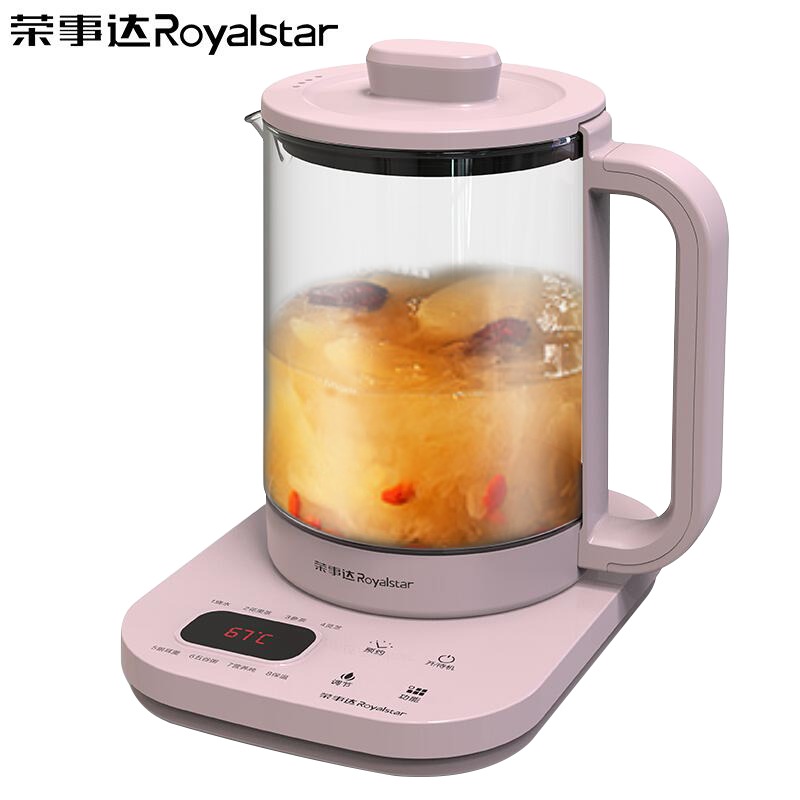 荣事达养生壶1.8L多功能电热水壶高硼硅玻璃壶触控式煎药壶花茶器煲茶壶烧水壶YSH18P