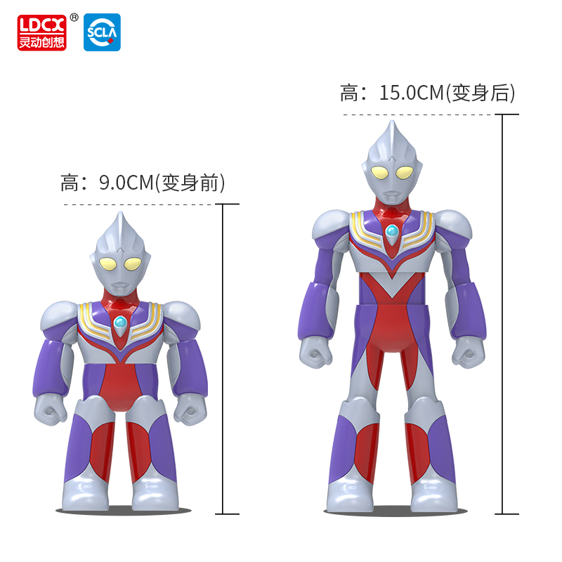 灵动创想奥特曼超变系列变形玩具宇宙英雄变身发光迪迦欧布奥特曼 [超变系列]迪迦奥特曼(复合型)高清大图