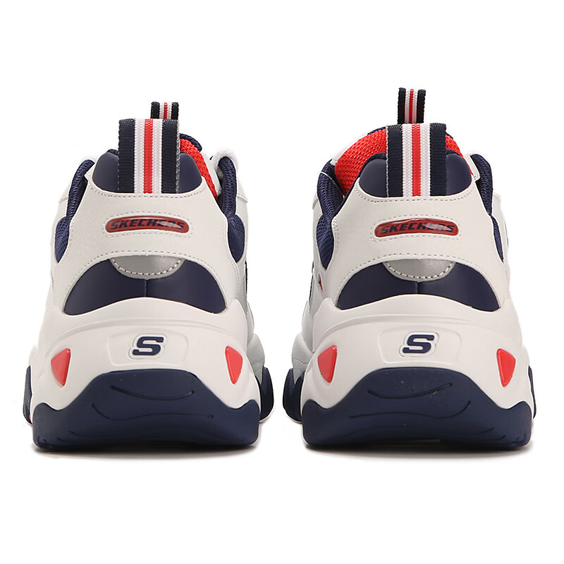 斯凯奇（Skechers）男鞋夏季透气运动鞋三代熊猫鞋厚底增高老爹鞋复古休闲鞋男高清大图