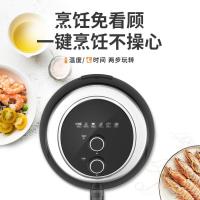 空气炸锅古达25大容量智能炸薯条机家用无油陶瓷涂层电炸锅6.4L 黑色