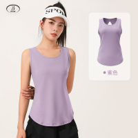 班蒂纳瑜伽服女修身显瘦运动有型瑜伽拼网背心JYMB008