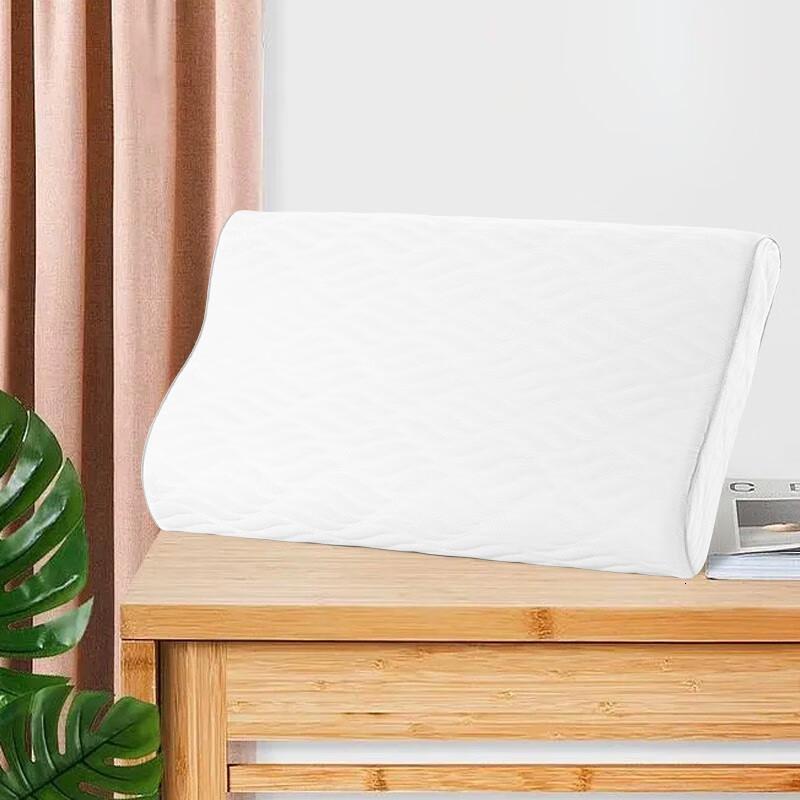 水星家纺泰国乳胶枕DH百思曲线天然乳胶枕10cm60*40*8//只