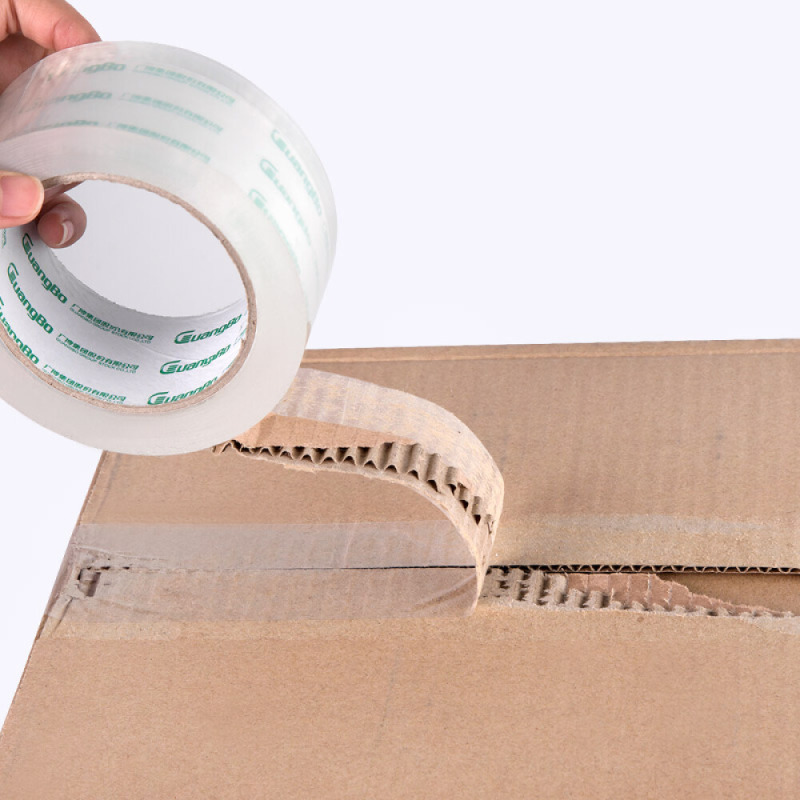 广博高透明宽胶带封箱胶带打包胶布办公用品