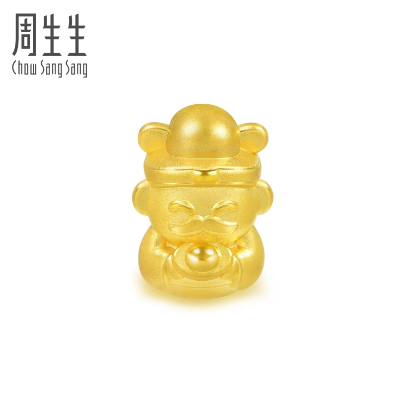 周生生(CHOW SANG SANG) 黄金足金Charme串珠系列财神转运珠 89999C定价