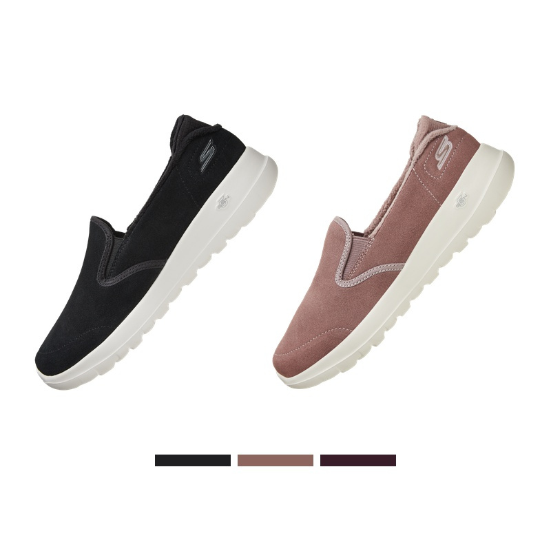 Skecher斯凯奇女子一脚蹬加绒保暖减震休闲运动鞋平底单鞋15714