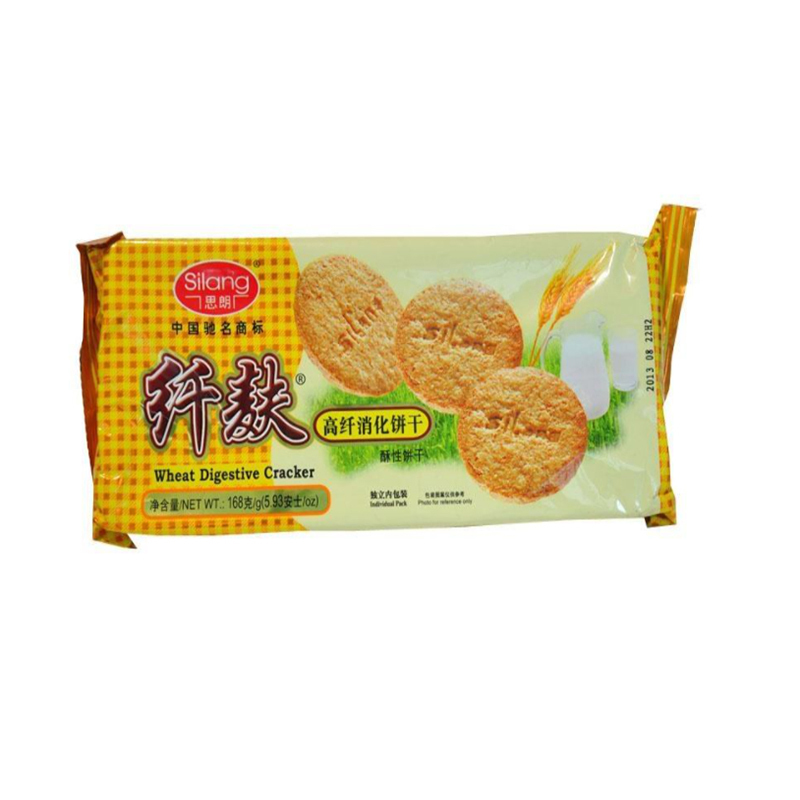 思朗 纤麸黑芝麻消化饼干168g/包