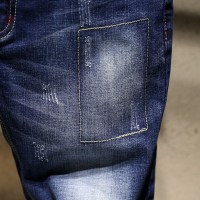 潮流男装时尚百搭休闲中裤春夏款青年韩版五分短裤修身男式牛仔裤
