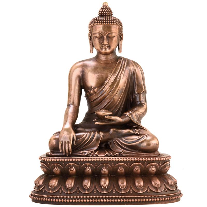 家柏饰(CORATED)释迦牟尼佛佛像 紫铜密宗释迦摩尼三宝佛车载随身小佛像高清大图