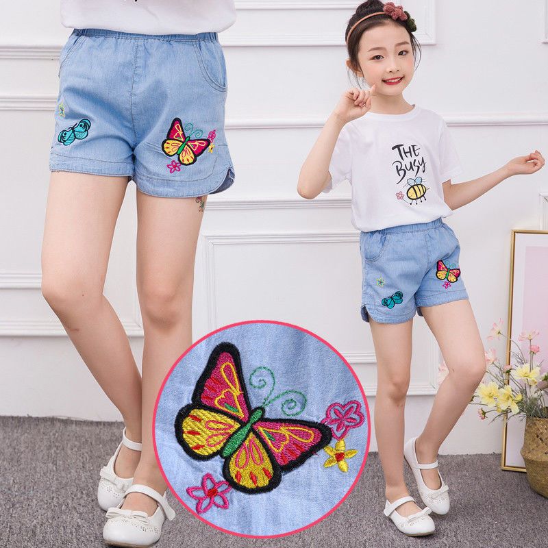 促销女童夏季牛仔短裤外穿童装中童大童薄款韩版儿童女宝宝女孩热裤子