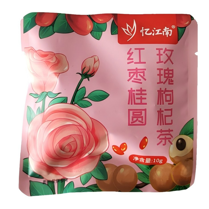 忆江南 花茶果茶小包装冲泡冷泡养颜袋装 红枣桂圆玫瑰枸杞茶10g 花茶【新老包装随机发】