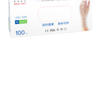 英科一次性普通款pvc手套(白色)100只/盒