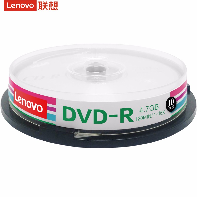 联想(Lenovo)DVD-R 光盘/刻录盘16速4.7GB 办公系列 桶装50片 空白光盘