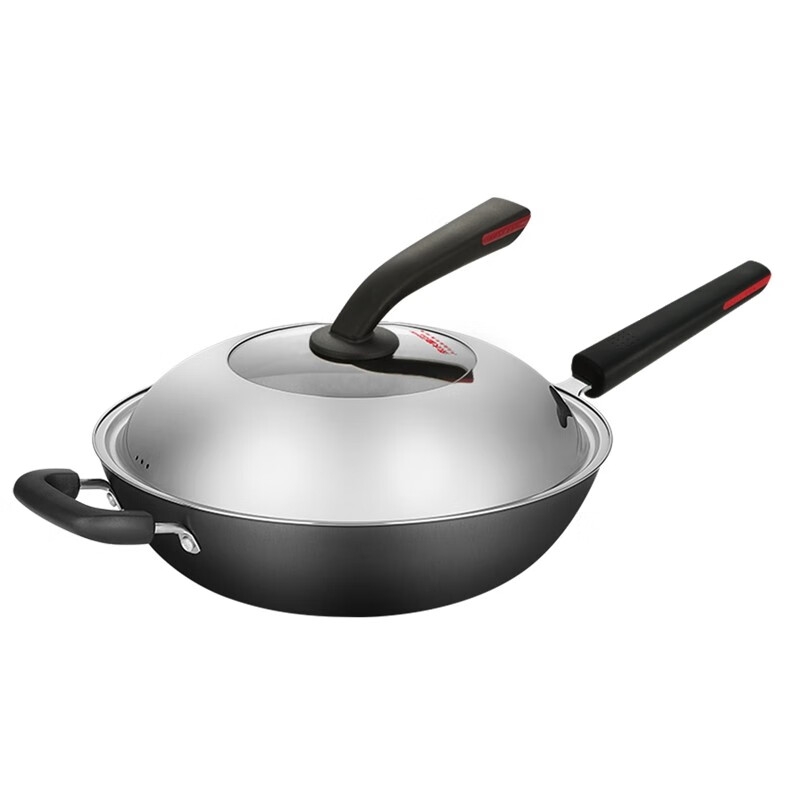 炊大皇手铸铸铁炒锅(非氧化)CG32SZ 32cm