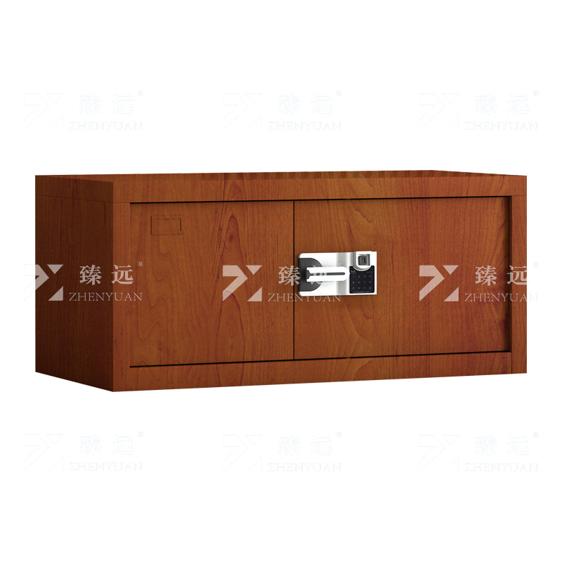 臻远 ZYJJ-80067 保密柜 顶柜红木纹智能指纹锁 长900*宽420*高400mm 单位:1台高清大图