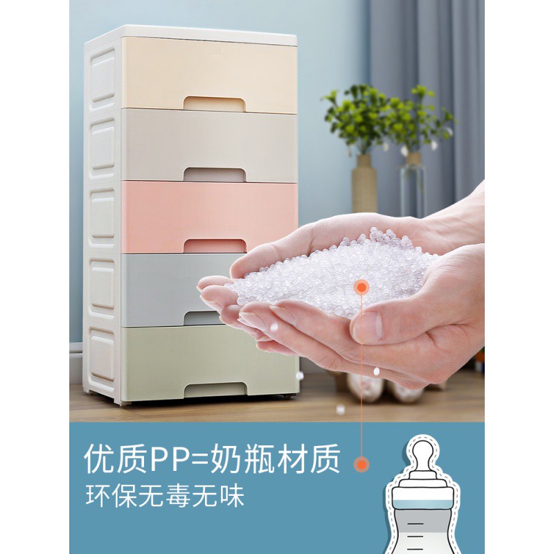简易家居床头抽屉式塑料收纳柜子学生宿舍衣服储物柜自由组合衣柜 三维工匠高清大图