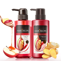 Hair Recipe 日本发之食谱生姜苹果强韧养根健发洗护套装280ml洗发水+280g护发素香氛滋养修护无硅油洗发