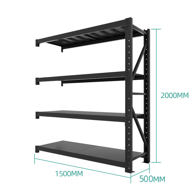 慧采云 钢制中型货架储物架货架仓储置物架产品整理架承重400KG/层高清大图