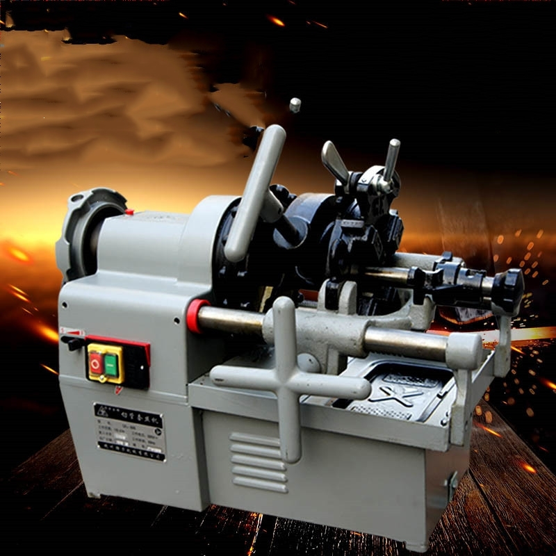 234寸电动切管套丝机法耐fanaiz多功能圆钢车丝机水管开牙机板牙机4寸