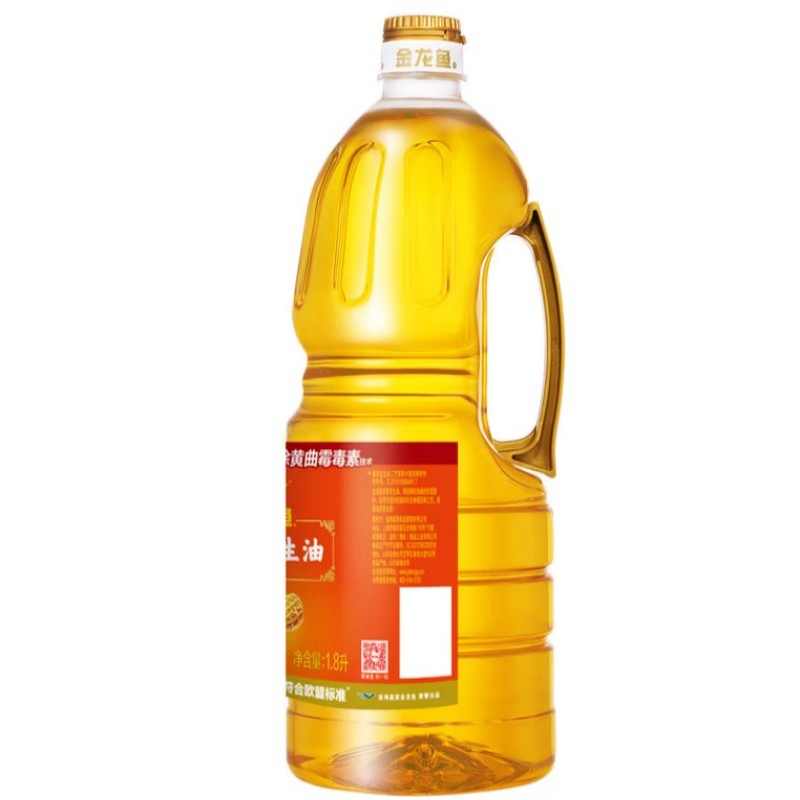 金龙鱼食用油浓香花生油1.8L健康烹饪优选好油