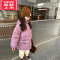 可莉允女童加绒卫裤2022冬季新款儿童加厚休闲裤宝宝保暖束脚裤保暖裤