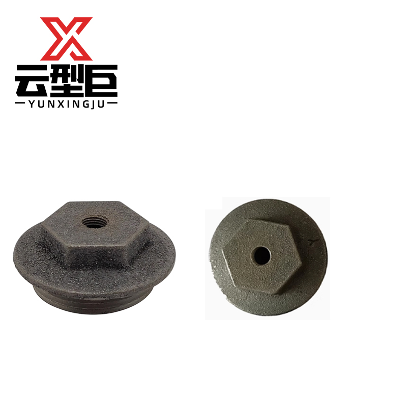 云型巨 暖气片排气堵 铸铁暖气片配件加厚配件 DN40正丝 个高清大图